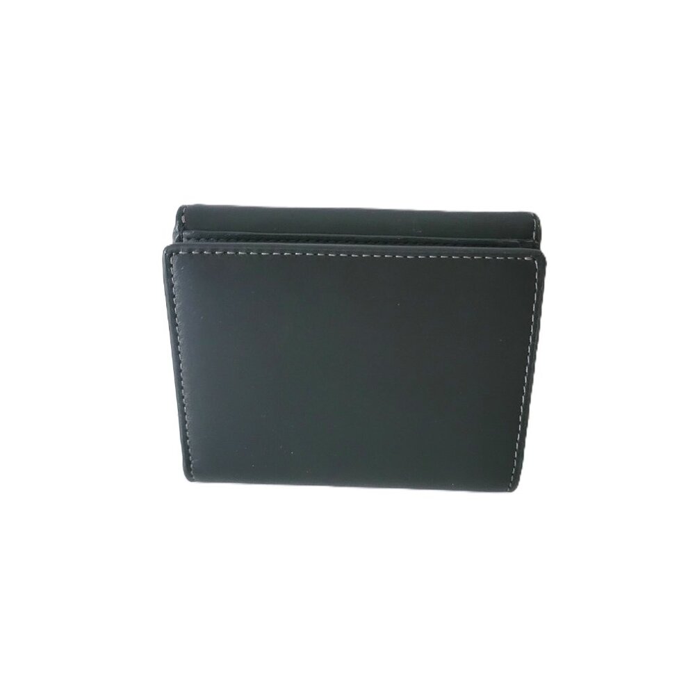 Coach CT985 Eliza Small Wallet Leather Coin Case Black - Picture 3 of 7
